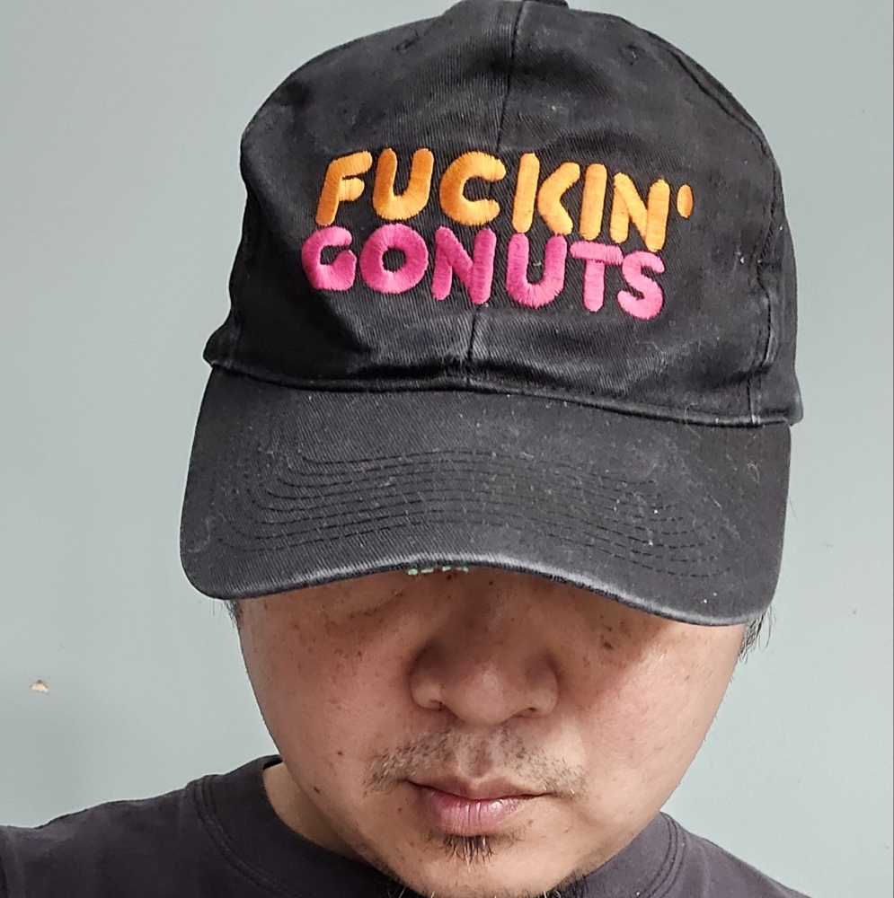 Black Graphic T-Shirt and Cap